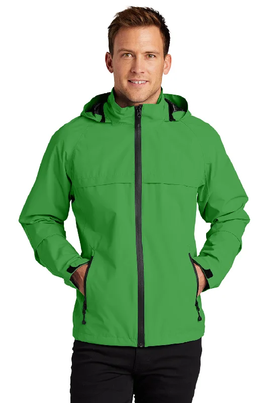 Port Authority Mens Torrent Waterproof Full Zip Hooded Jacket - Vine Green