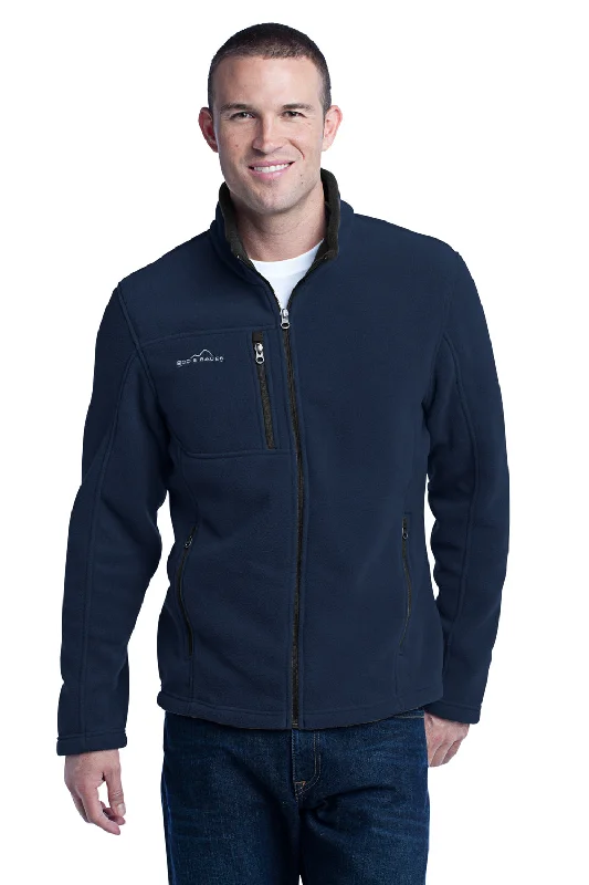 Eddie Bauer Mens Full Zip Fleece Jacket - River Navy Blue