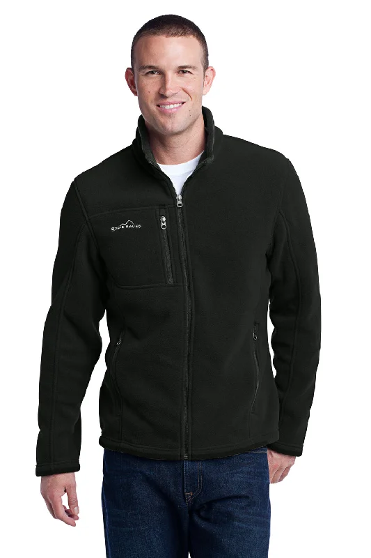 Eddie Bauer Mens Full Zip Fleece Jacket - Black