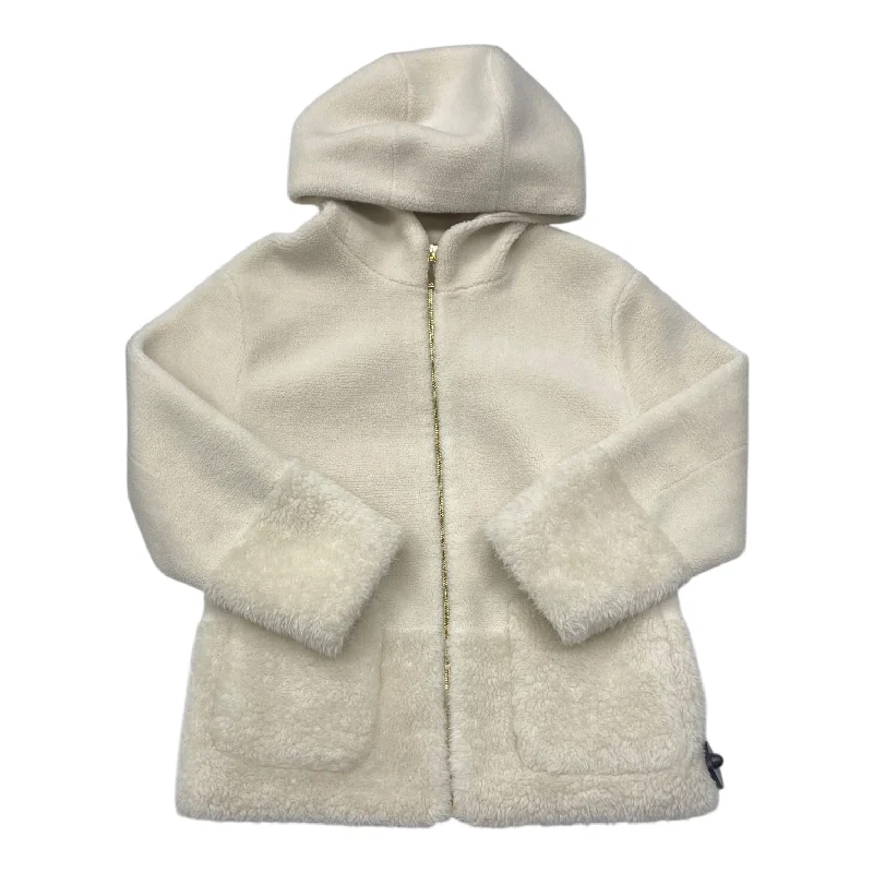 Jacket Faux Fur & Sherpa By Koolaburra By Ugg In White, Size: S