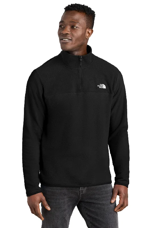 The North Face Mens Glacier Fleece 1/4 Zip Jacket - Black - New