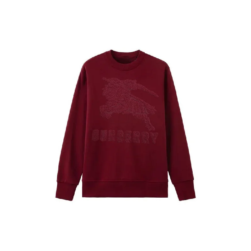 BB Front Embroided Logo Maroon Fleece Sweatshirt 13704