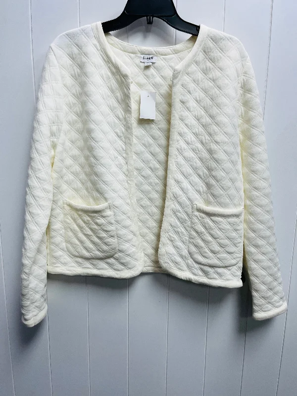 Jacket Puffer & Quilted By J. Crew In Cream, Size: M