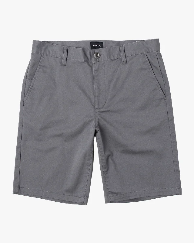 Weekend Stretch 20" Chino Shorts - Smoke