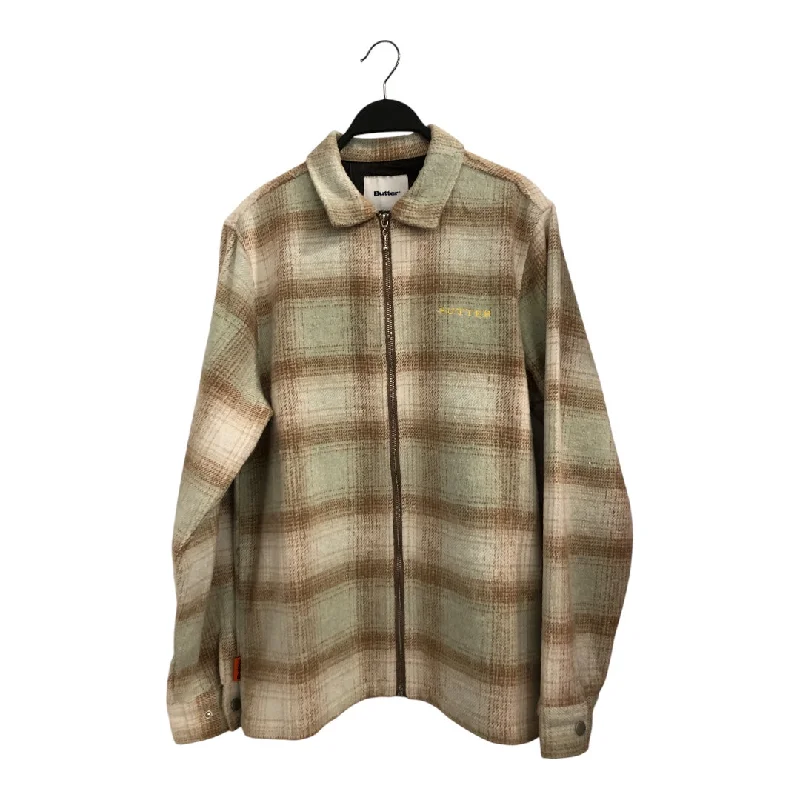 BUTTER/Jacket/M/Polyester/CRM/Plaid/