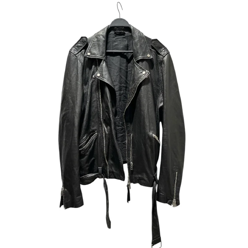 ALLSAINTS/Leather Jkt/XL/Leather/BLK/