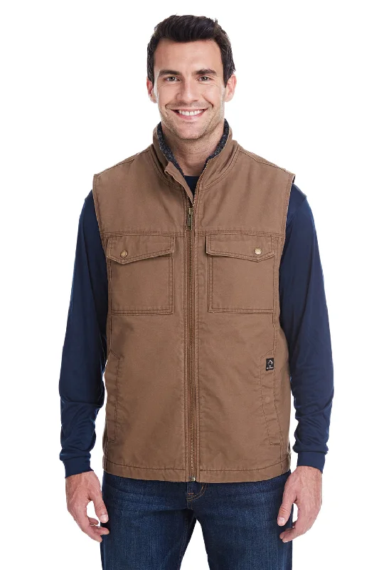 Dri Duck Mens Trek Full Zip Vest - Field Khaki