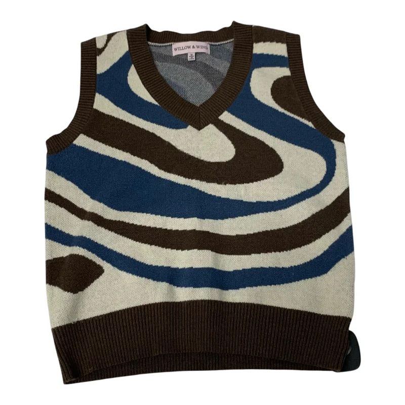 Vest Sweater By Willow & Wind In Multi-colored, Size: M