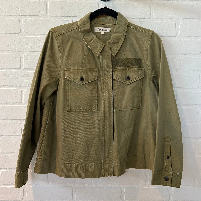 Jacket Denim By Madewell In Green, Size: M