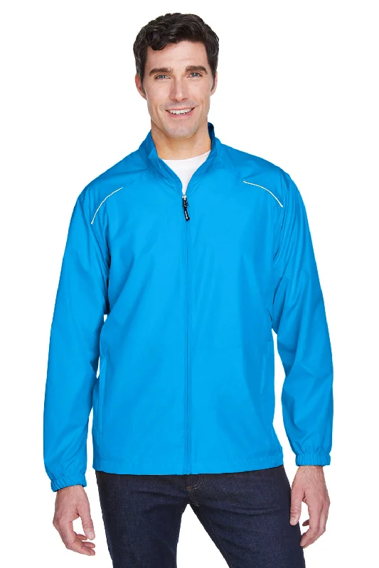 Core 365 Mens Motivate Water Resistant Full Zip Jacket - Electric Blue