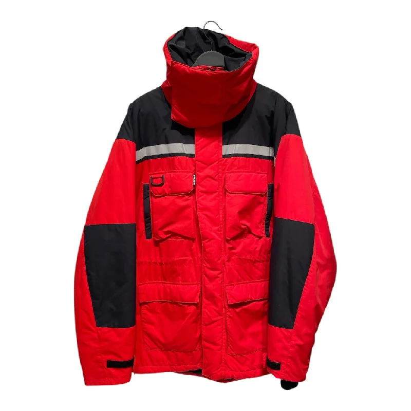 BALENCIAGA/Puffer Jkt/48/Polyester/RED/HIGH NECK PARKA