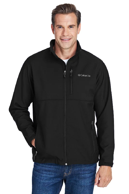 Columbia Mens Ascender Wind & Water Resistant Full Zip Jacket - Black - Closeout