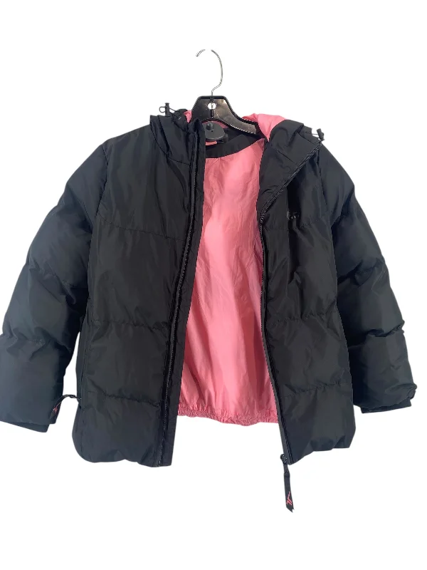 Jacket Puffer & Quilted By Clothes Mentor In Black & Pink, Size: 10