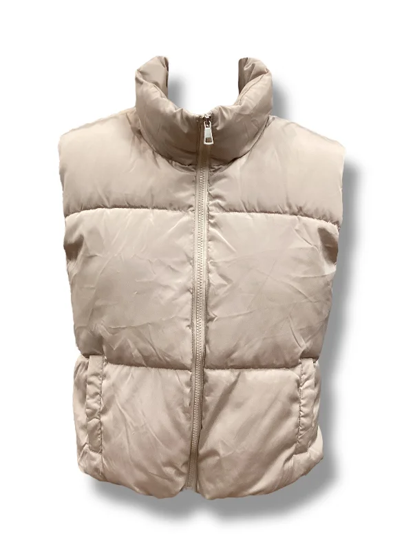 Vest Puffer & Quilted By Clothes Mentor In Beige, Size: L