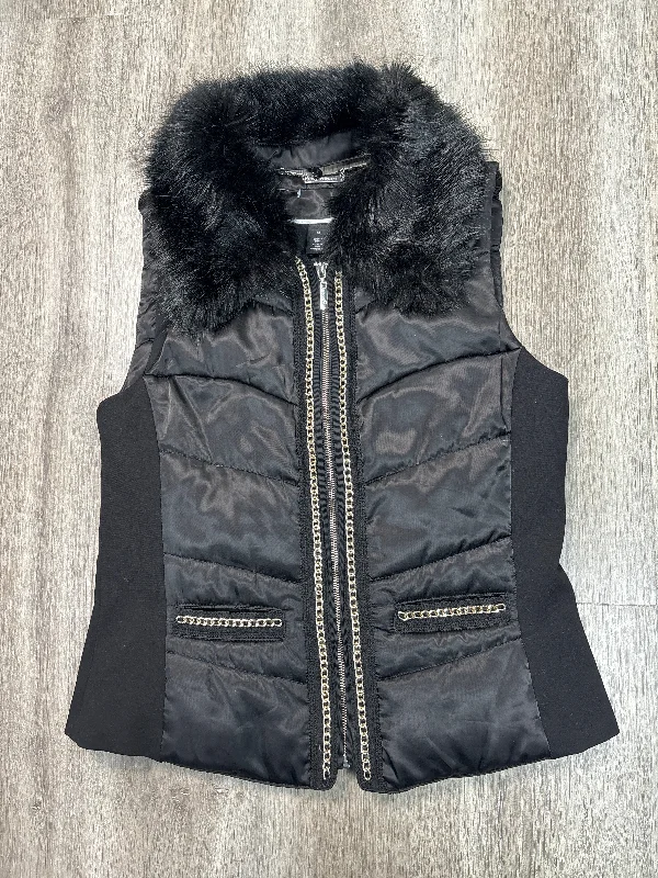 Vest Puffer & Quilted By White House Black Market In Black, Size: M