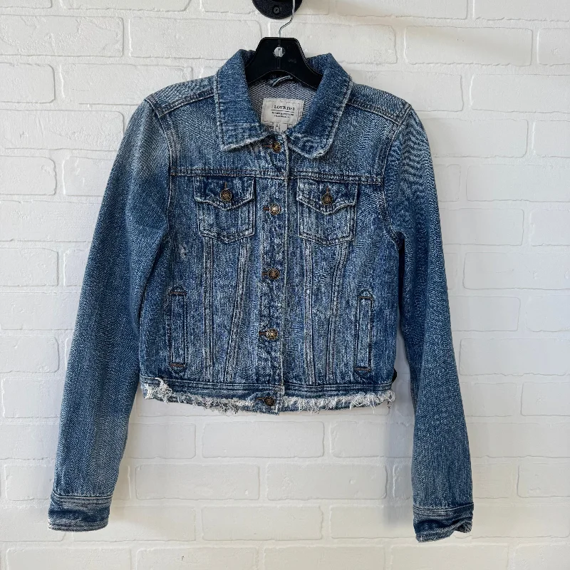 Jacket Denim By American Eagle In Blue Denim, Size: M