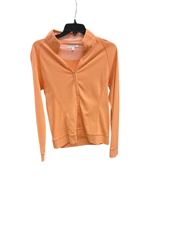 Jacket Fleece By Clothes Mentor In Orange, Size: M