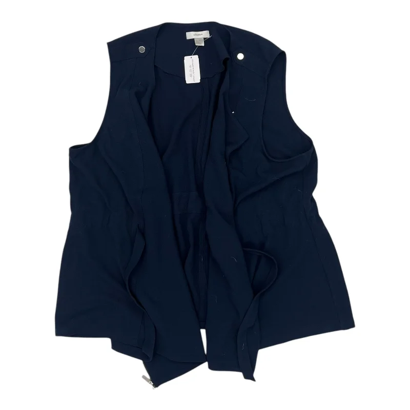 Vest Other By Cj Banks In Navy, Size:3X