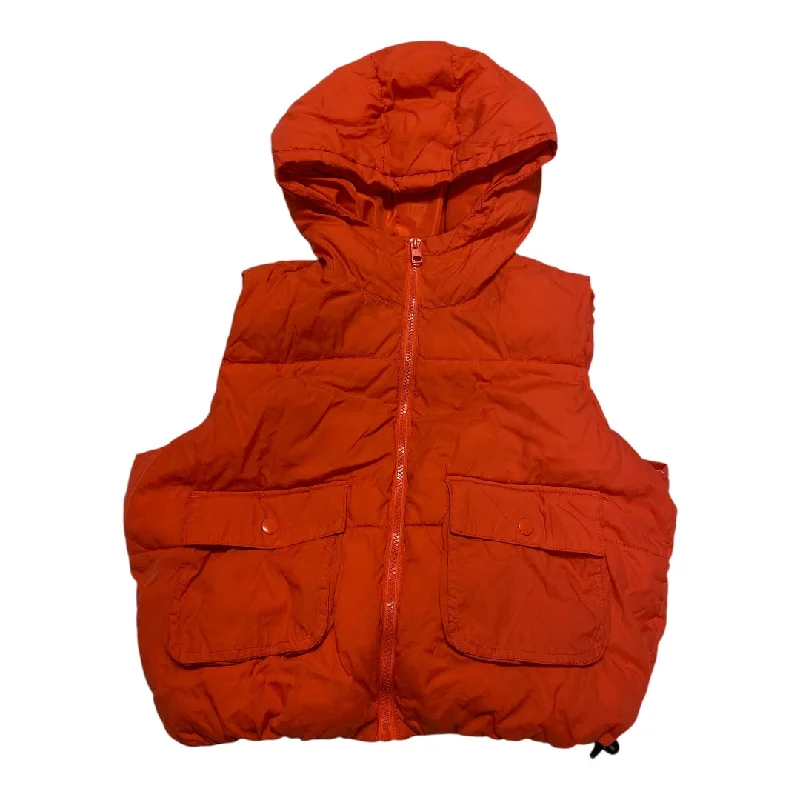 Vest Puffer & Quilted By Love Tree In Orange, Size: M