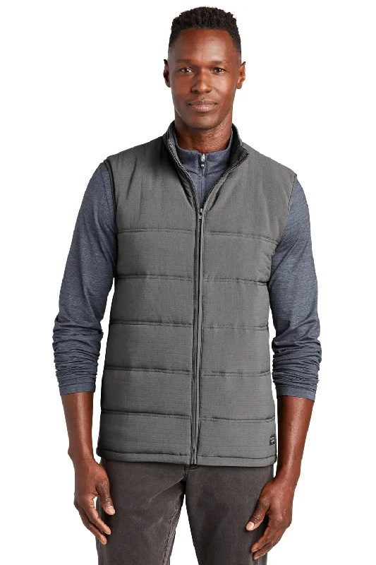 TravisMathew Mens Cold Bay Full Zip Vest - Quiet Shade Grey