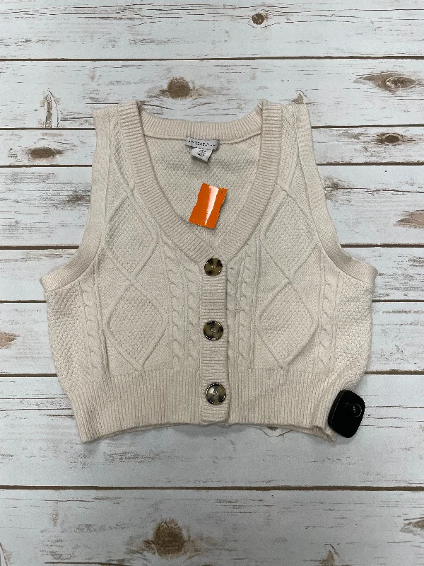 Vest Sweater By Cme In Cream, Size: S