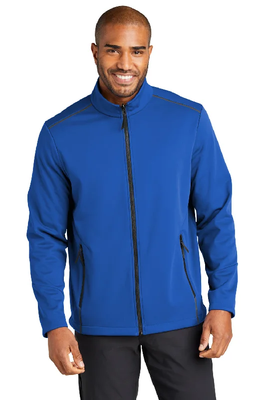 Port Authority Mens Collective Tech Waterproof Full Zip Soft Shell Jacket - True Royal Blue