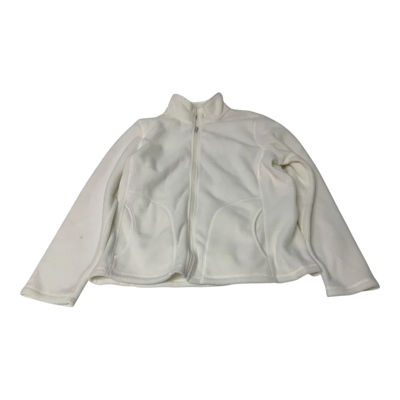 Jacket Fleece By Fresh In White, Size: Lp