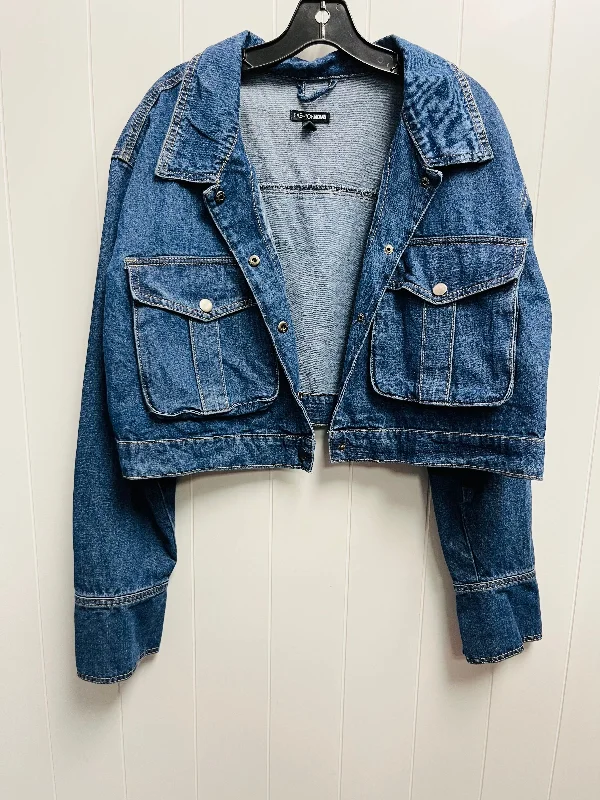 Jacket Denim By Fashion Nova In Blue Denim, Size: 3x