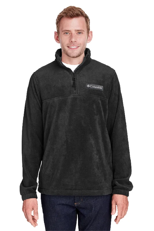 Columbia Mens Steens Mountain 1/4 Zip Fleece Jacket - Black - Closeout