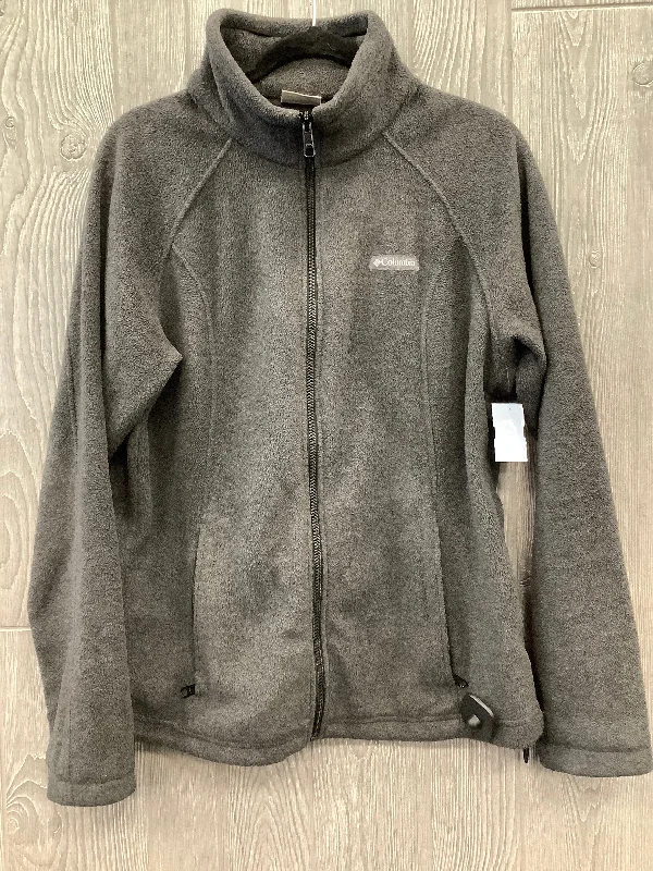 Jacket Fleece By Columbia In Grey, Size: L