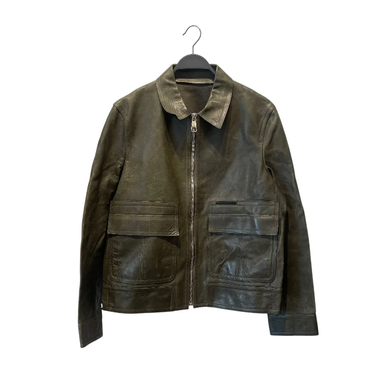 NEIL BARRETT/Leather Jkt/M/Leather/GRN/