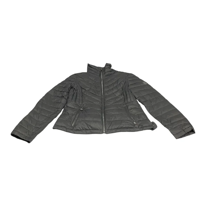 Jacket Puffer & Quilted By Michael By Michael Kors In Grey, Size: Mp