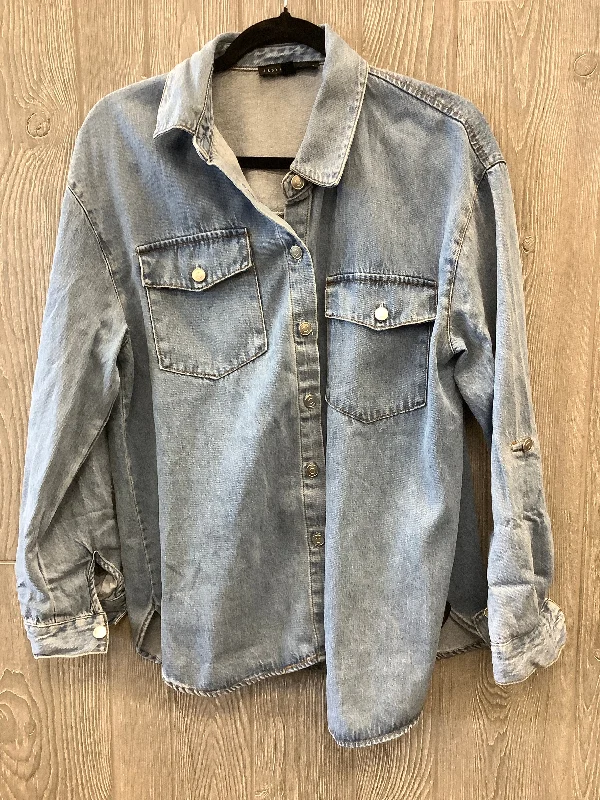 Jacket Denim By Jane And Delancey In Blue Denim, Size: M