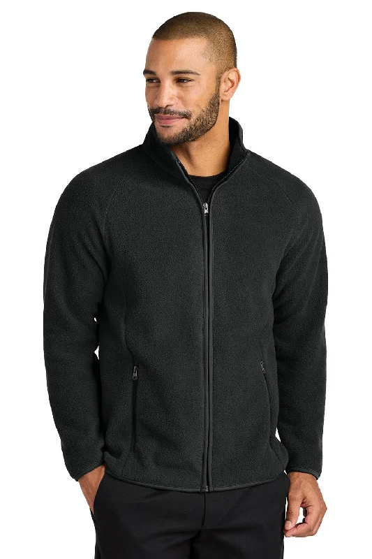 Port Authority Mens C-FREE Raglan Pill Resistant Fleece Full Zip Jacket - Deep Black - New