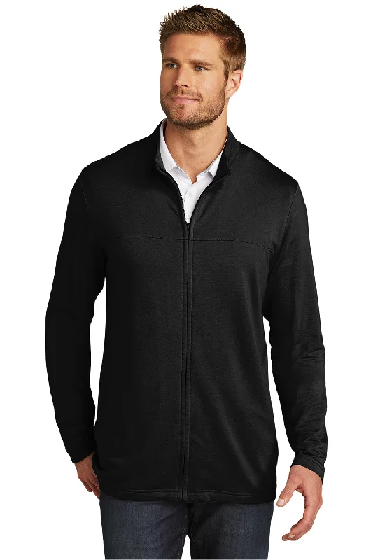 TravisMathew Mens Newport Fleece Full Zip Jacket - Black