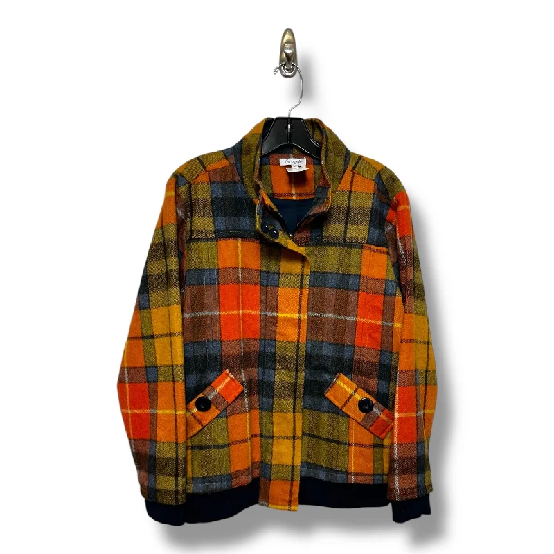 Jacket Other By Cme In Plaid Pattern, Size: L