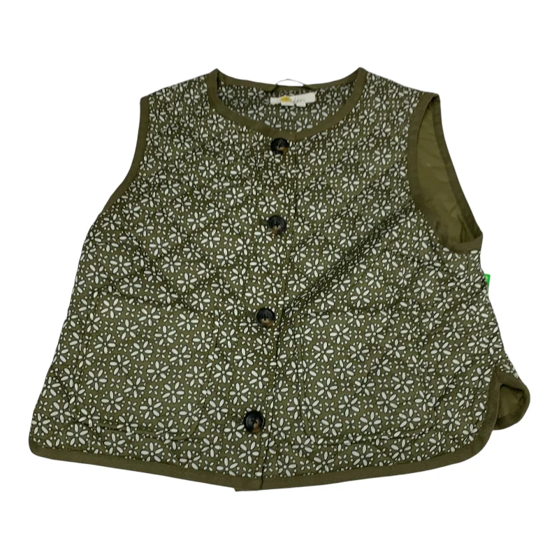 Vest Puffer & Quilted By Boden In Green, Size: M