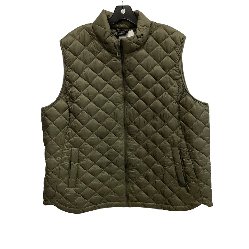 Vest Puffer & Quilted By 32 Degrees In Green, Size: 3x