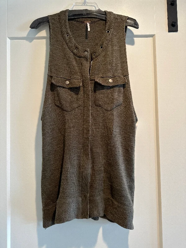 Vest Other By Free People In Green, Size: S