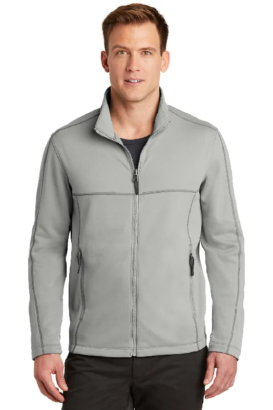 Port Authority Mens Collective Full Zip Smooth Fleece Jacket - Gusty Grey - Closeout