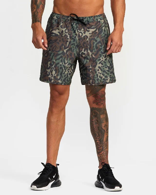 Yogger Hybrid 17" Athletic Shorts - Animal Camo