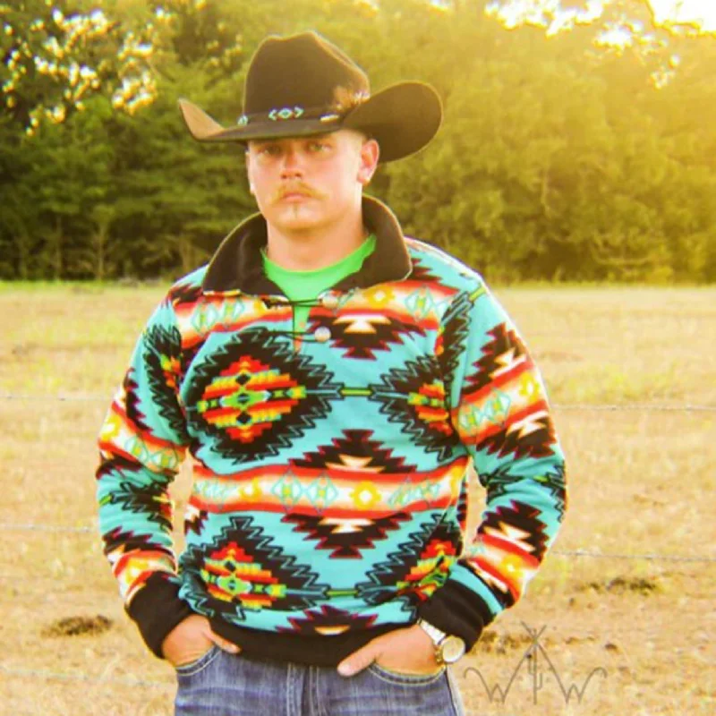 Western Men's Electric Aztec Pullover