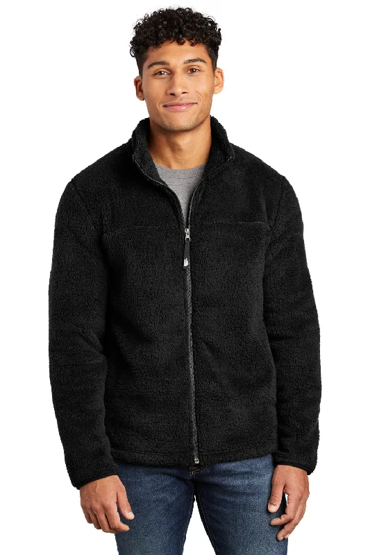 The North Face Mens High Loft Fleece Full Zip Jacket - Black - Closeout