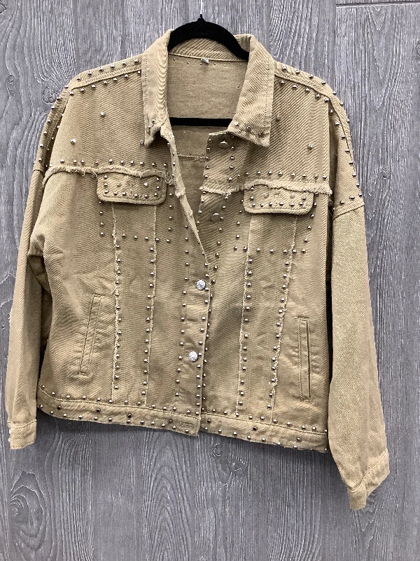 Jacket Other By Clothes Mentor In Tan, Size: L