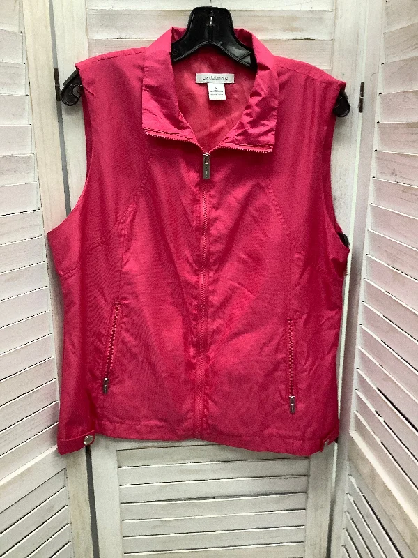 Vest Other By Liz Claiborne In Pink, Size: L