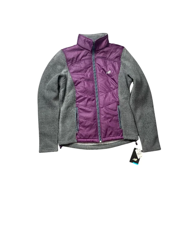 Jacket Fleece By New Balance In Purple, Size: S