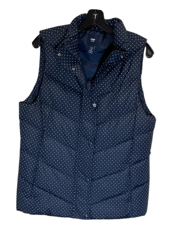 Vest Puffer & Quilted By Gap In Navy, Size: L