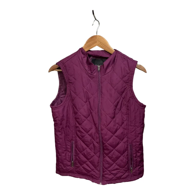 Vest Faux Fur & Sherpa By Relativity In Purple, Size: M