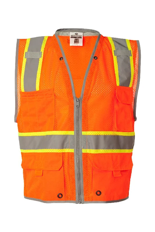 Kishigo Mens Premium Brilliant Series Heavy Duty Class 2 Vest - Orange