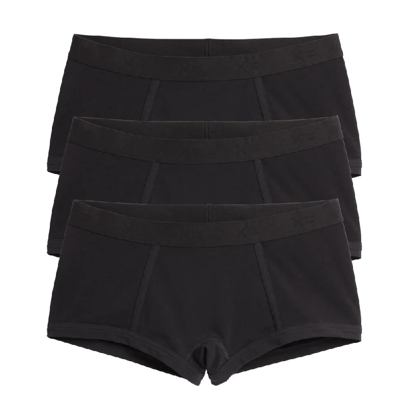 Boy Shorts 3-Pack - X= Black